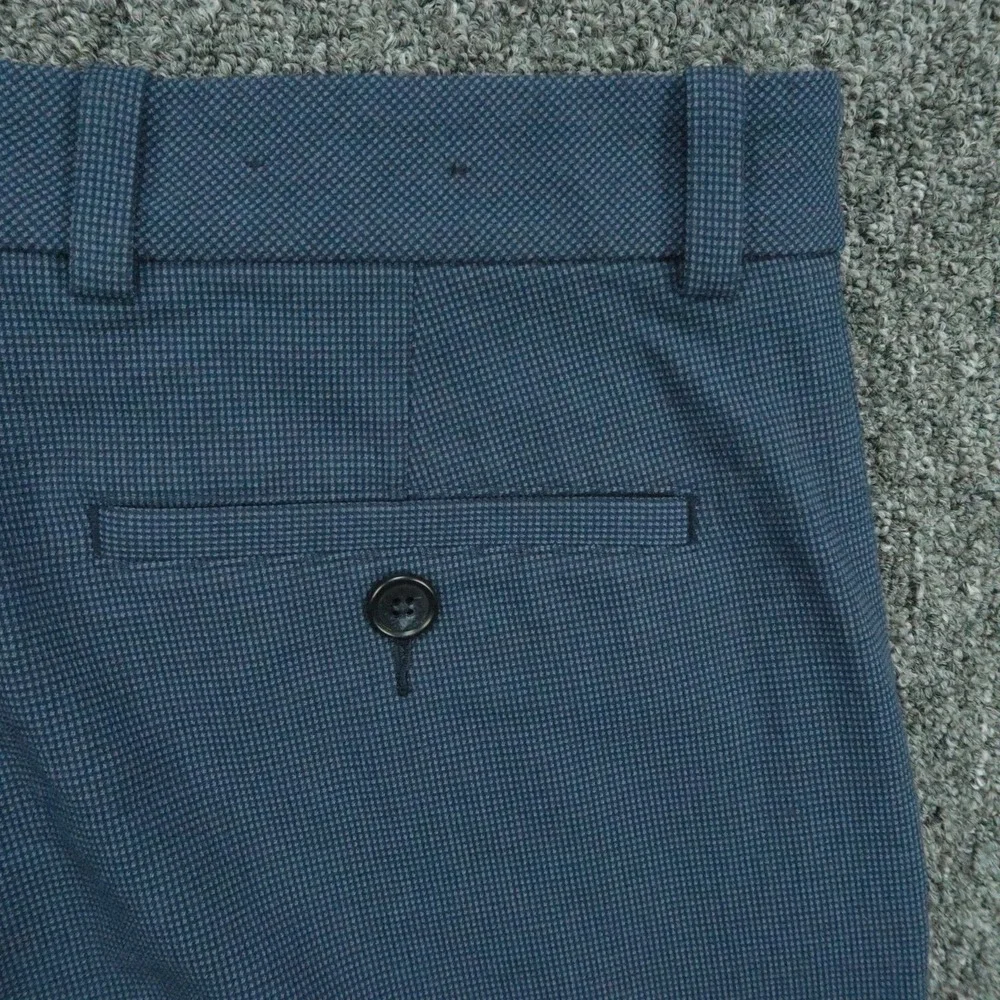 Mizzen+Main Pants Mens 32x32 Blue Straight Stretch Trouser Flat Front